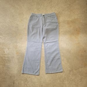 J. Jill Blue Stretch Petite Cordoury Wide Leg Pants